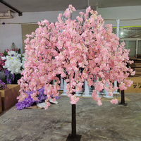 BL-AT31 Arbres de cerisier artificiels rouges, violets, blancs et roses pour décoration de mariage, centres de table, fleurs artificielles