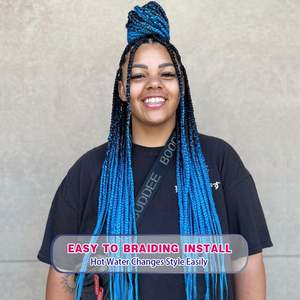 Amygril <b>Synthetic</b> Pre-Stretched Yaki for Braiding <b>Hair</b> 26-inch Stretch Braided <b>Hair</b> Heat Resistant Yaki Textured Braid - Product Image 4