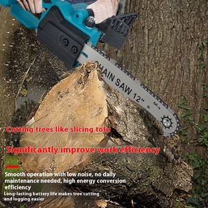 Xách tay 12-inch không chổi than pin lithium Chainsaw cho gỗ cắt tỉa khai thác gỗ cầm tay vườn công cụ cho qua biên giới exploitations - Product Image 4