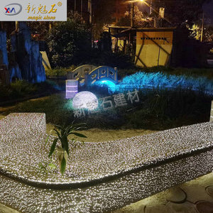Nuevo Banco de Cemento Translúcido Magic Stone XMS-TGSN, Bloques Huecos para Paisajismo Exterior, Iluminación de Cielo Estrellado - Product Image 3