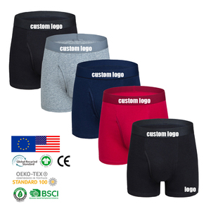 Slip e Boxer da Uomo Certificati GOTS, Tinta Unita, Morbidi, con Elastico Nascosto, per Uso Quotidiano - Product Image 1