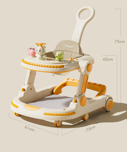 Marche-bébé 3-en-1 réglable de luxe 2025 avec siège pivotant simple et roues pivotantes <span class=keywords><strong>pour</strong></span> les bébés de 6 mois et plus, chaise de marche <span class=keywords><strong>pour</strong></span> bébé - Product Image 5