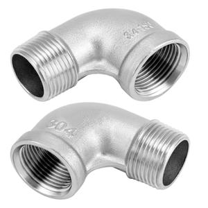 Gomito a 90 Gradi in Acciaio Inox 304 316 Resistente alla Corrosione, Filettatura NPT BSPT BSPP Maschio Femmina - Product Image 1