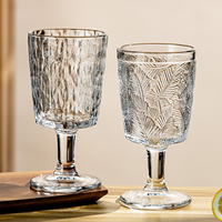 Gobelet en verre gaufré au design minimaliste moderne, résistant à la chaleur, sculpté à la main, pour le café