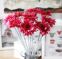Bouquet de fleurs artificielles de marguerites, 100 pièces, véritables tactile, chrysanthème en soie avec tiges de verrouillage