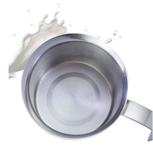 <span class=keywords><strong>Montalatte</strong></span> Manuale e Schiumalatte in Acciaio Inox con Doppia Rete Resistente, 400 ml e 800 ml - Product Image 6