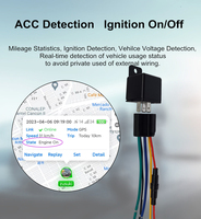 Dispositif de suivi GPS par relais, détection ACC, puce de taille micro, suivi GPS GSM antivol en temps réel pour véhicule automobile
