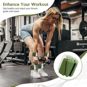 Poids de <span class=keywords><strong>poignet</strong></span> <span class=keywords><strong>et</strong></span> de <span class=keywords><strong>cheville</strong></span> réglables en silicone <span class=keywords><strong>pour</strong></span> exercices de Pilates <span class=keywords><strong>pour</strong></span> femmes, 1 lb/1,5 lb/2 lb - Product Image 4