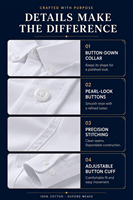 Chemise Homme en Coton Oxford 100% Vente en Gros, Chemise à Boutons à Manches Longues Coupe Classique Multicolore Personnalisable OEM