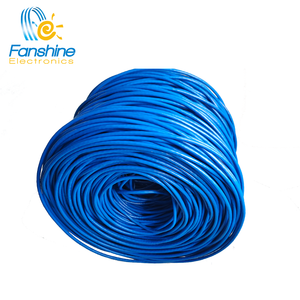 Fanshine chất lượng tốt nhất Cat6 305m/cuộn <span class=keywords><strong>UTP</strong></span> 1000ft 23AWG rắn PVC PE màu xanh số lượng lớn Ethernet LAN Cáp 100% sản phẩm mới - Product Image 5