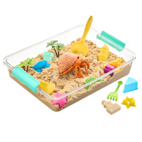 Boîte de rangement transparente WISHOME PET, claire et résistante à l'humidité, idéale pour organiser les articles de la maison et du bureau, comme les jouets, les collations