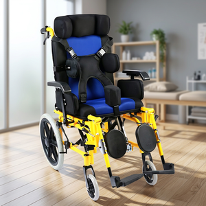 Fauteuil roulant manuel léger en alliage d'aluminium, capacité 100 kg, idéal pour les personnes âgées victimes d'AVC, les enfants atteints de paralysie cérébrale – Meilleures ventes - Product Image 2