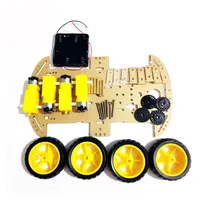 Kit de châssis de voiture de robot intelligent 4WD pour Arduino avec encodeur de vitesse-Nouveau kit robotique