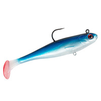 Leurre souple Raylor Metal 27g 115mm à queue de pagaie, haute qualité, yeux 3D, longue portée, avec hameçon