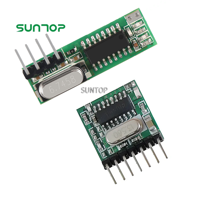 Rf Wireless Remote Control 4 Channel Universal 433 Rf Wifi Receiver 433 Mhz Rf Transmitter and Receiver Module