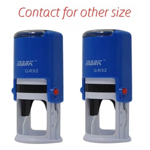 Timbro Autoinchiostrante Rotondo da 32mm per Ufficio, Timbro in Gomma Laser Personalizzabile per Firme Aziendali - Product Image 1