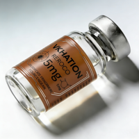 Étiquettes personnalisées pour petites bouteilles de 10 ml, 5 ml, 3 ml, étiquettes d'emballage pour poudre de peptides à double couche