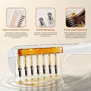 Peigne transparent portable pour racines de cheveux, applicateur de liquide, peigne de massage du cuir chevelu, brosse pour huile capillaire et sérum, outil de soin des cheveux anti-fuite - Product Image 5