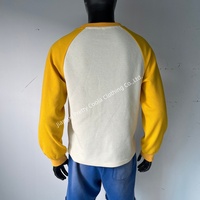 MT1527 Heren Casual Crew Neck Waffle Thermische Lange Mouw T-Shirt Ademend Regular Lange Mouw T-Shirt Pasvorm Op Maat Bedrukt T-Shirt