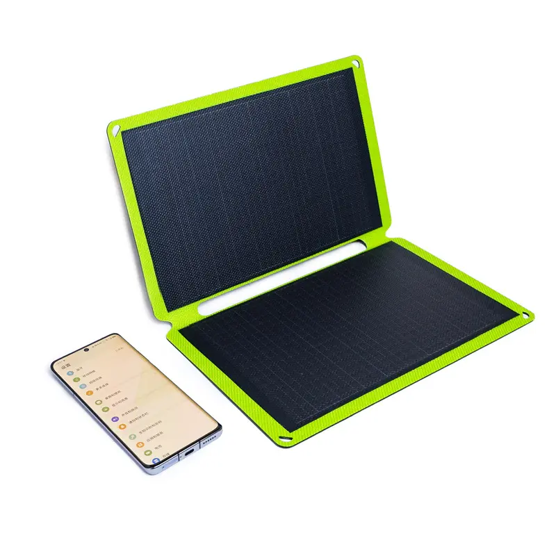 अच्छी कीमत 15W सौर पैनल चार्जर के लिए मोबाइल फोन समर्थन यूएसबी प्रकार-सी उत्पादन