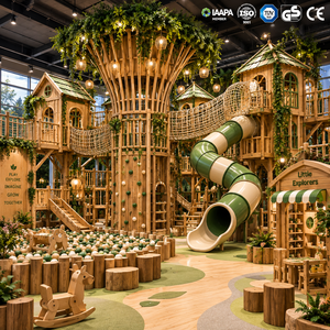 Aire de jeux intérieure en bois sur mesure, aire de jeux pour enfants, aire de jeux d'aventure, équipement de jeux <span class=keywords><strong>commercial</strong></span> - Product Image 2