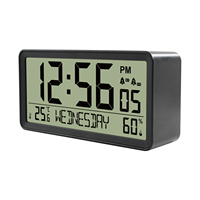 Réveil numérique thermomètre intérieur hygromètre température humidité moniteur électronique bureau table LCD horloge d'échecs
