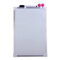 Tableau d'écriture double face effaçable pour enfants ZZ, pour la maison, le bureau et l'enseignement, en plastique, avec bord en aluminium, magnétique, modèle UV 20x30