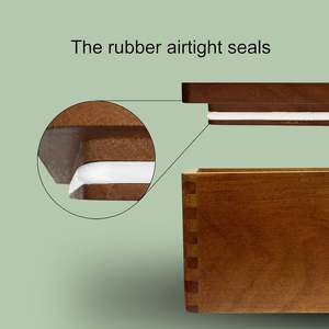 Juego de bandejas de caja de bambú grande Premium, caja de almacenamiento decorativa de <span class=keywords><strong>nogal</strong></span> hecha a mano con <span class=keywords><strong>barniz</strong></span> para embalaje de joyería - Product Image 4