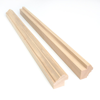 Trim Kayu Solid Custom Profil Apa Saja, Lis Kayu untuk Crown, Baseboard, Kusen Pintu, Bingkai Gambar, Pasokan Pabrik OEM ODM