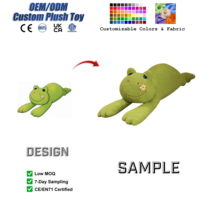 Boneka Katak Lucu Custom, Hewan Boneka Isi Dakron yang Dapat Dikustomisasi, Boneka Kucing Kawaii, Boneka Plush Grosir OEM ODM