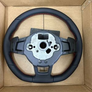 Volante de cuero en oferta para Volkswagen Golf R MK5 MK6 MK7 MK8 MK8.5 Jetta Passat B8 <span class=keywords><strong>Polo</strong></span> Tiguan <span class=keywords><strong>GTI</strong></span> - Product Image 4