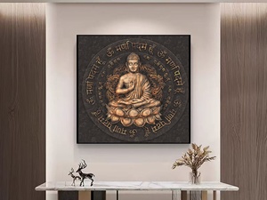 High Quality Home Decor Vintage Brown <strong>Buddha</strong> Statue <strong>Painting</strong> Religious Posters and Prints Modern Wall Art <strong>Paintings</strong> - Product Image 3