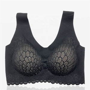 Plus Size Push up Bralette reggiseni senza cuciture per le donne <span class=keywords><strong>reggiseno</strong></span> <span class=keywords><strong>reggiseno</strong></span> gilet raccoglie Pad antiurto di alta qualità in lattice signore adulti - Product Image 3