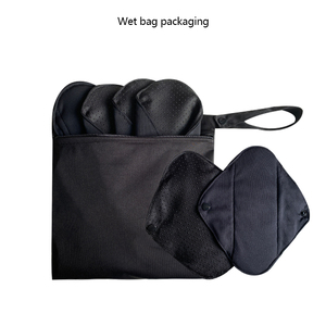 Băng Vệ Sinh Chống Trượt Tái Sử Dụng Vải Than Tre Thoáng Khí Siêu Thấm Thân Thiện Với Môi Trường Được Cung Cấp 100 Miếng Thường Xuyên - Product Image 1