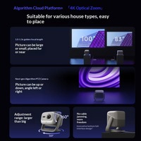 Projecteur laser triple JMGO N3 4K 1700 lumens Cvia, projecteur portable Android, zoom optique, home cinéma, mise au point TMR, MEMC, HDR10