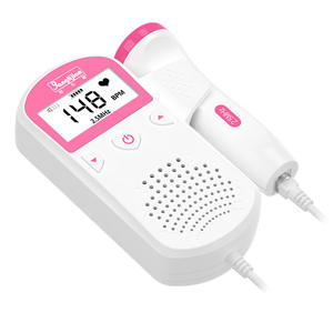 Moniteur de fréquence cardiaque fœtale Banglijian 2,5 MHz avec écran numérique, appareil de grossesse portable pour usage domestique avec haut-parleur et sonde - Product Image 1