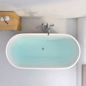 Baignoire pour adulte, baignoire moderne, bain à remous, baignoire autoportante, baignoire en acrylique à encastrer - Product Image 3