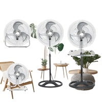 Grande Vente Ventilateur Industriel 3 en 1 de 18 Pouces, Ventilateur sur Pied Puissant en Métal à Circulation d'Air pour Tour de Refroidissement Électrique