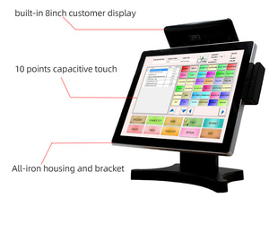 Terminale <span class=keywords><strong>Punto</strong></span> <span class=keywords><strong>Vendita</strong></span> con PIN a 6 Cifre Offline Sistema Tablet All-in-One con Display Cliente Integrato da 8 Pollici Touch Screen Macchina POS - Product Image 3