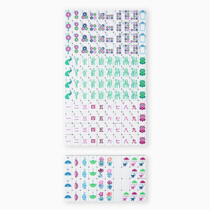 Wholesale 4 Layers Purple Modern Luxury Art Classic Mahjong Acrylic American Mah Jong Tiles For Indoor <b>Entertainment</b> - Product Image 5