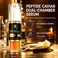 Sérum Peptidique Double Chambre en Gros avec Extrait de Caviar Anti-rides, Liftant et Hydratant pour le Visage