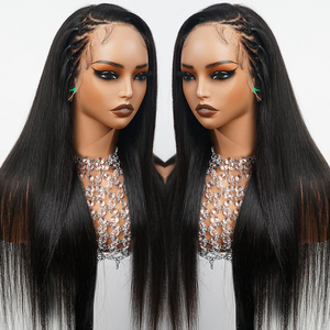 Perruque Sans Colle Full HD Lace Front 13x6 de 30-32 Pouces, Cheveux Humains Bruts Vierge Vietnamiens, Perruques Lace Frontale pour Femmes Noires - Product Image 2