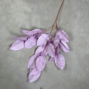 أوراق اصطناعية مع ساق، باقة أوراق ماغنوليا مزيفة للبيع بالجملة في مدينة ييوو - Product Image 6