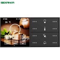 SEXANKA OEM KNX EIB Système automatique de construction de maisons intelligentes Interrupteurs muraux intelligents à écran tactile