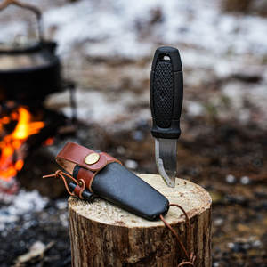 Cuchillo Mora sueco Bushcraft Adventurer Holster Crazy Horse Funda de piel de vaca Herramienta de supervivencia para componente de prevención de pérdida de escalada - Product Image 6