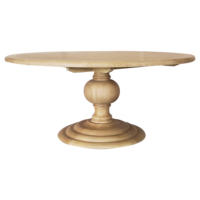 Ensemble de table à manger royale en bois de pin recyclé imperméable de luxe pour 6 personnes, fournisseur Gold Plus de la famille Woods