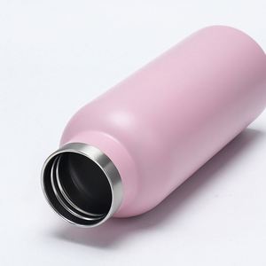 Hot Selling 18/8 Stainless Steel Insulated Water <b>Bottle</b> 500ml Double Wall <b>Thermos</b> Vacuum Flask American Handle Lid Portable Cold - Product Image 2