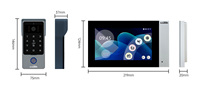 Trudian Smart Home Products 2 fils 7 "écran LCD Smart Tuya porte interphone vidéo téléphone sonnette système de caméra pour Villas maison