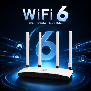 เราเตอร์ OLAX AX1800 4G WiFi 6 ความเร็ว 1800Mbps แบบดูอัลแบนด์ ไร้สาย CPE พร้อมช่องใส่ซิมการ์ด ปลดล็อคแล้ว รองรับผู้ใช้ 64 คน เสาอากาศ 4 ต้น รองรับ OEM โลโก้สั่งทำได้ - Product Image 1