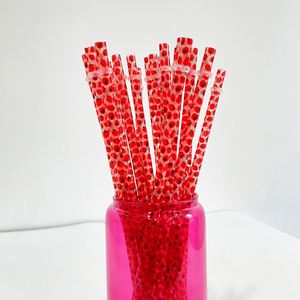 Cute Custom BPA Free <b>Plastic</b> <b>Straws</b> Strawberry Watermelon Halloween Printed <b>Drinking</b> <b>Straw</b> Bulk <b>Straws</b> for 16oz Glass Can - Product Image 5
